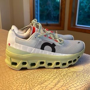 Women's On Running Cloudmonster (Glacier | Meadow) size 8
